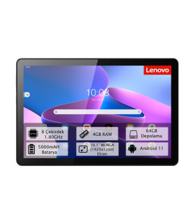 Lenovo Tab M10 4GB 64GB 10.1″ Android Koyu Gri