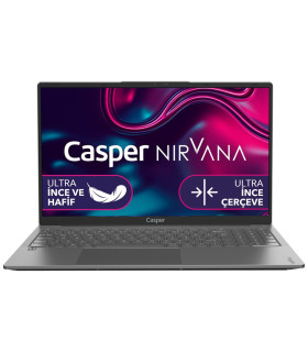 Casper Nirvana X600.1235-8U00X-G-F Intel Core i5 1235U 8GB 256GB Paylaşımlı 15.6″ Windows 11 Home Koyu Gri